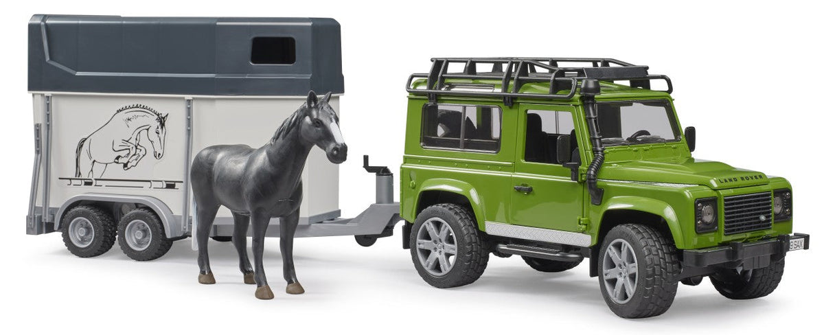 Bruder: Land Rover Defender & Horse Trailer