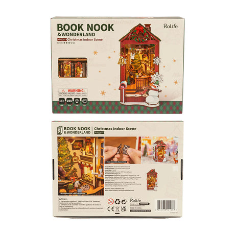Rolife Christmas Indoor Scene Book Nook DIY Miniature Puzzle - (TGC07)