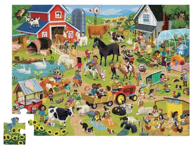 Crocodile Creek: 60pc Day at the Farm Puzzle