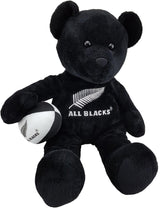 All Blacks: Black Bear with Rugby Ball 40cm