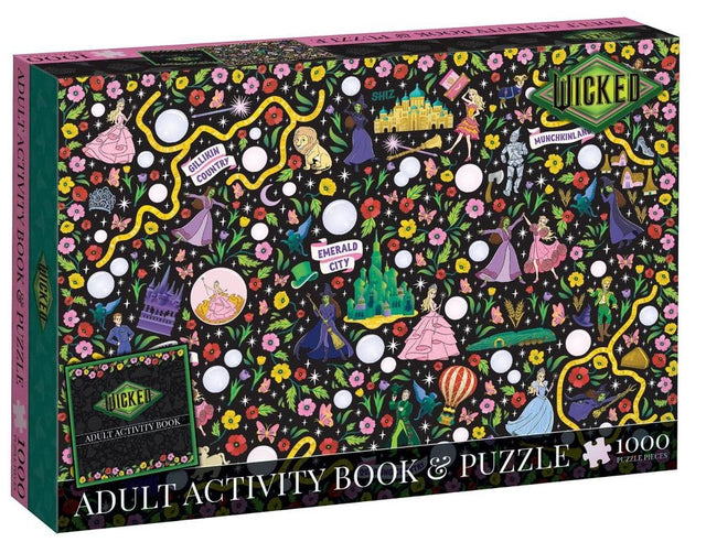 Wicked: Adult Activity Book and Puzzle Set (Universal: 1000 Pieces)