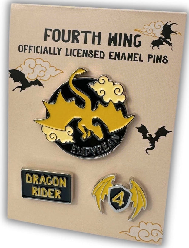 Fourth Wing Enamel Pin Set