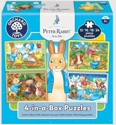 Orchard Toys: Peter Rabbit - 4-in-a-Box Puzzles