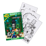 Crayola Giant Coloring Pages Foldalope Minecraft 18 Pages