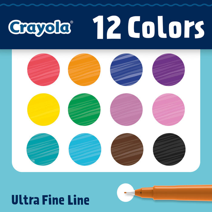 Crayola Ultra Fine Point Markers 12 Pack