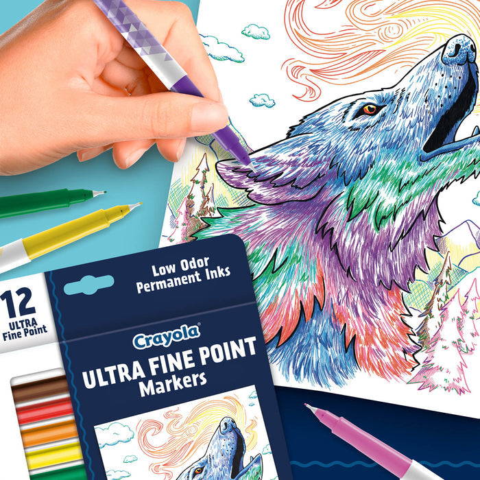 Crayola Ultra Fine Point Markers 12 Pack