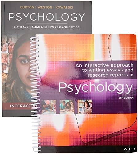Psychology, 6e ANZ & An Interactive Approach to Writing Essays and Research Reports in Psychology 5e Print Pack