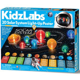 4M KidzLabs 3D Solar System Light-Up Poster