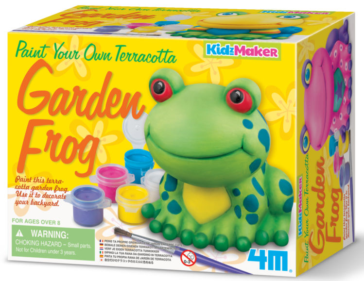 4M: KidzMaker Paint Your Own Terracotta Garden Frog