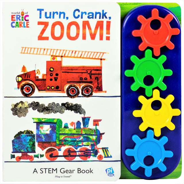 Eric Carle Turn Crank Zoom Go Go Gear Book