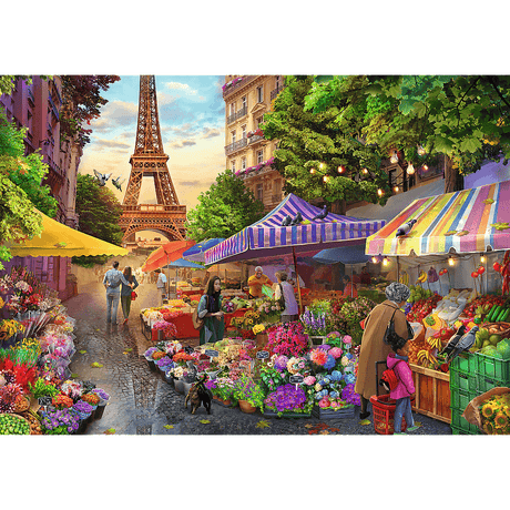 Trefl: Tea Time: Flower Market, Paris - 1000pc Jigsaw Puzzle