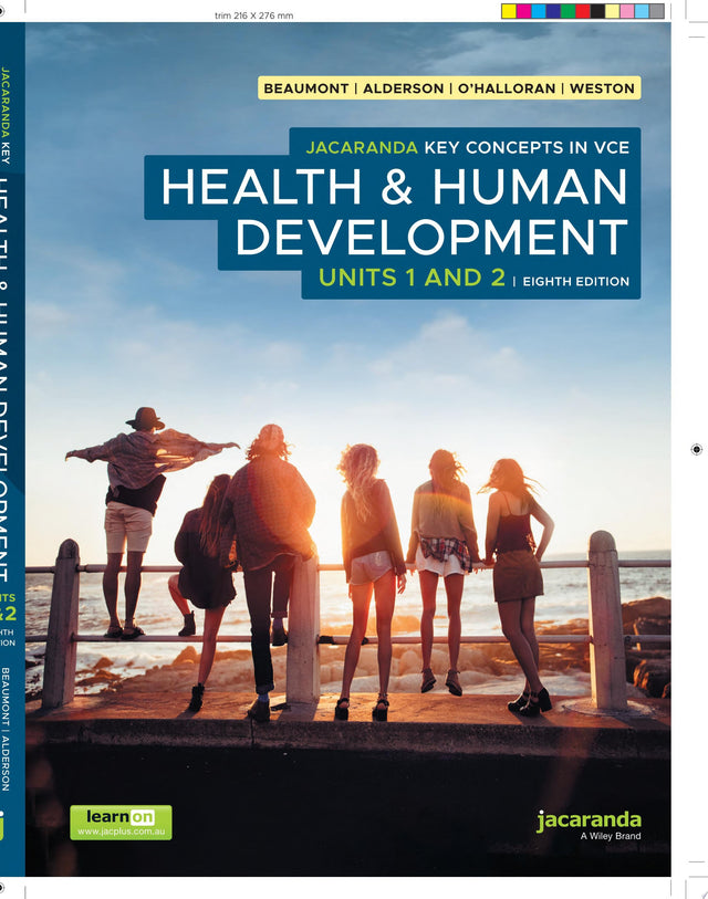 Jacaranda Key Concepts in VCE Health & Human Development Units 1 and 2 8e, learnON & Print