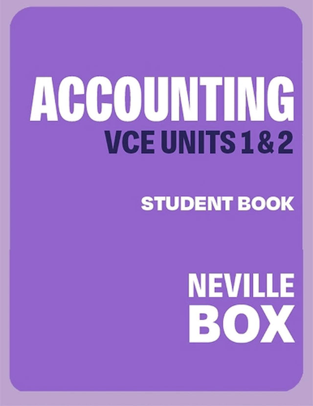 VCE Accounting Units 1&2 7e Student Book + Digital