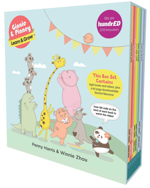 Ginnie & Pinney 8 Book Educational Slipcase Set