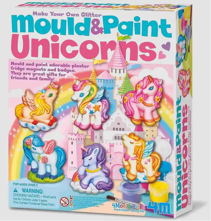 4M: Make Your Own Glitter Mould & Paint - Unicorns