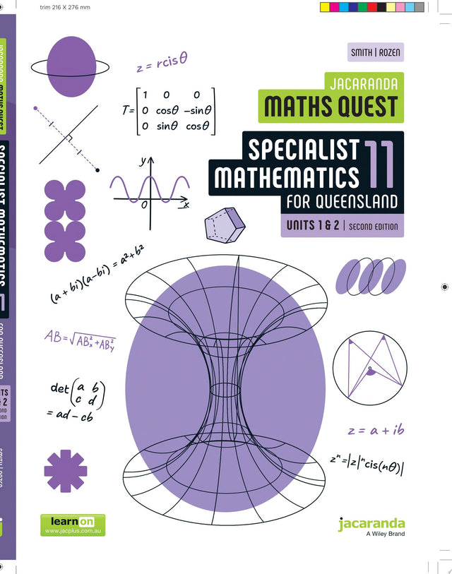 Jacaranda Maths Quest 11 Specialist Mathematics Units 1 and 2 for Queensland, 2e learnON & Print