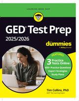 GED Test Prep 2025/2026 For Dummies