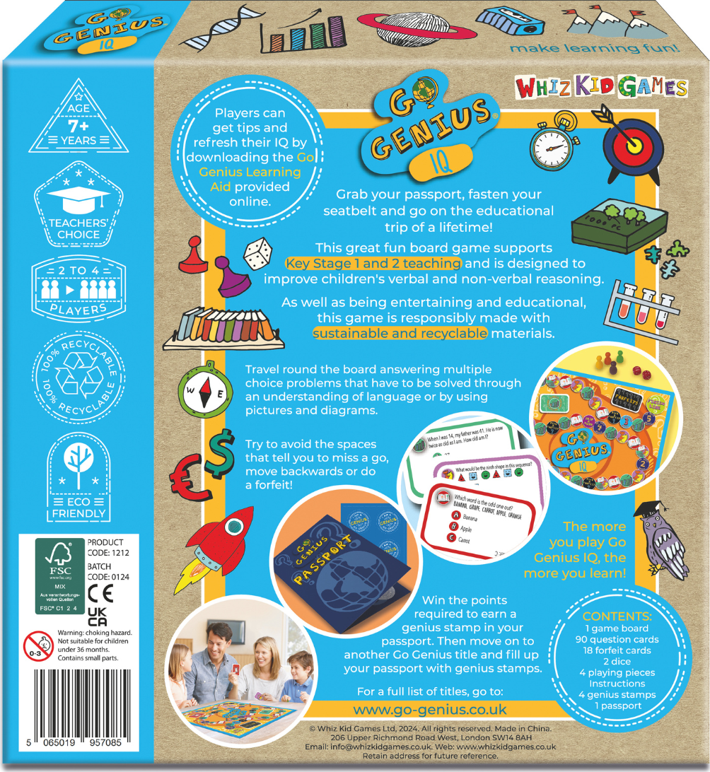 Go Genius IQ - Board Game