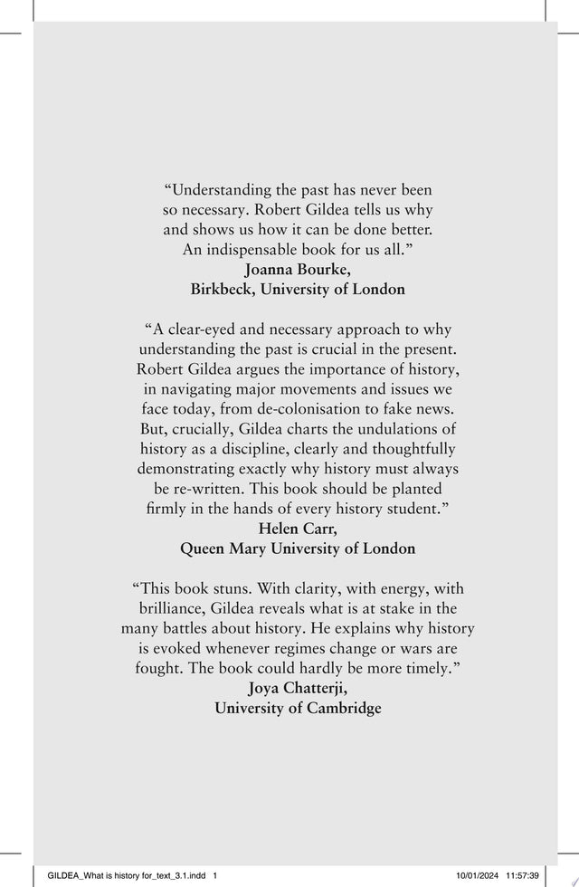 What Is History For?