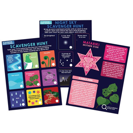 NZ Matariki Activity Set 9 Erasable Boards