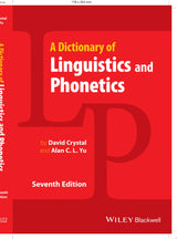 A Dictionary of Linguistics and Phonetics