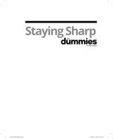 Staying Sharp For Dummies