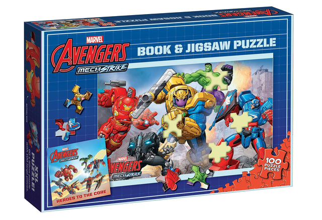 Avengers Mech Strike: Book and Jigsaw Puzzle (Marvel: 100 Pieces)