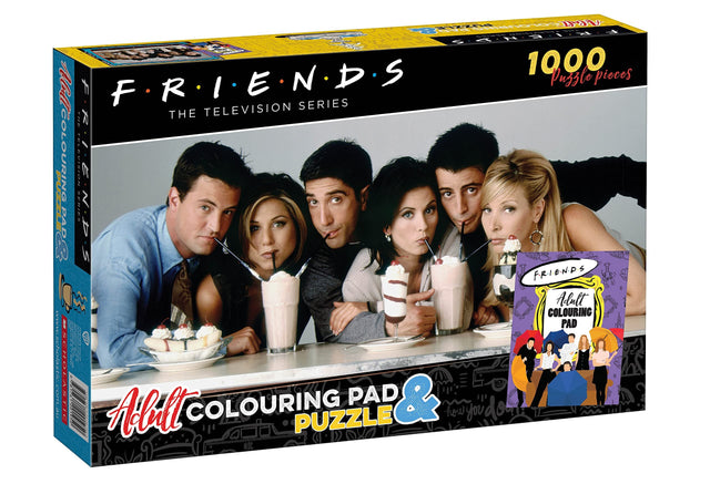 Friends: Adult Colouring Pad and Puzzle (Warner Bros.: 1000 pieces)