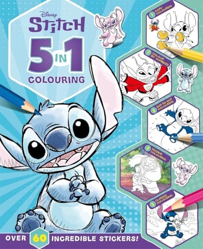 Disney Stitch: 5 in 1 Colouring