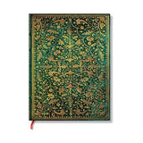 Emerald Flower (Nature’s Grace) Mini Lined Hardcover Journal (Elastic Band Closure)