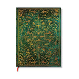Emerald Flower (Nature’s Grace) Mini Unlined Hardcover Journal (Elastic Band Closure)