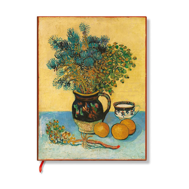Van Gogh’s Still Life Mini Lined Hardcover Journal (Elastic Band Closure)