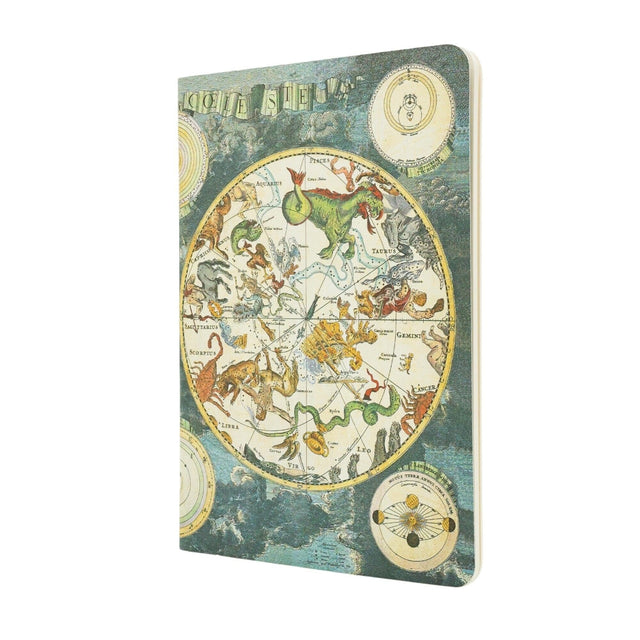 Celestial Planisphere A5 Grid (Early Cartography) Cahier