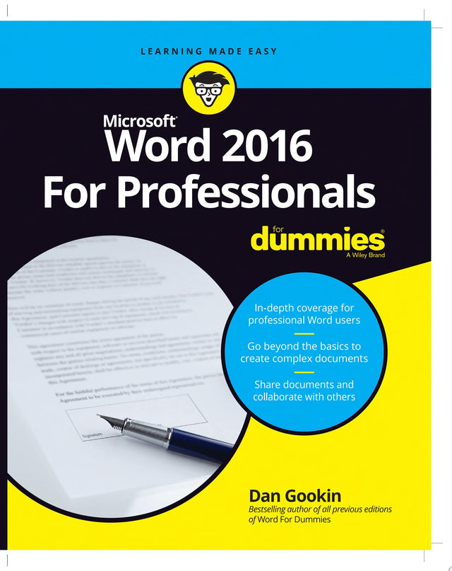 Word 2016 For Professionals For Dummies