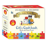 Cat's Cookbook Book and Giant Puzzle Gift Set