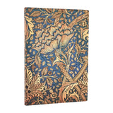 2026 Morris Windrush (William Morris) Midi 12-month Horizontal Softcover Flexi Dayplanner 2026 (Elastic Band Closure)