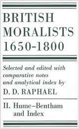 British Moralists: 1650-1800 (Volumes 1 and 2)