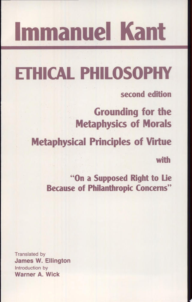 Kant: Ethical Philosophy