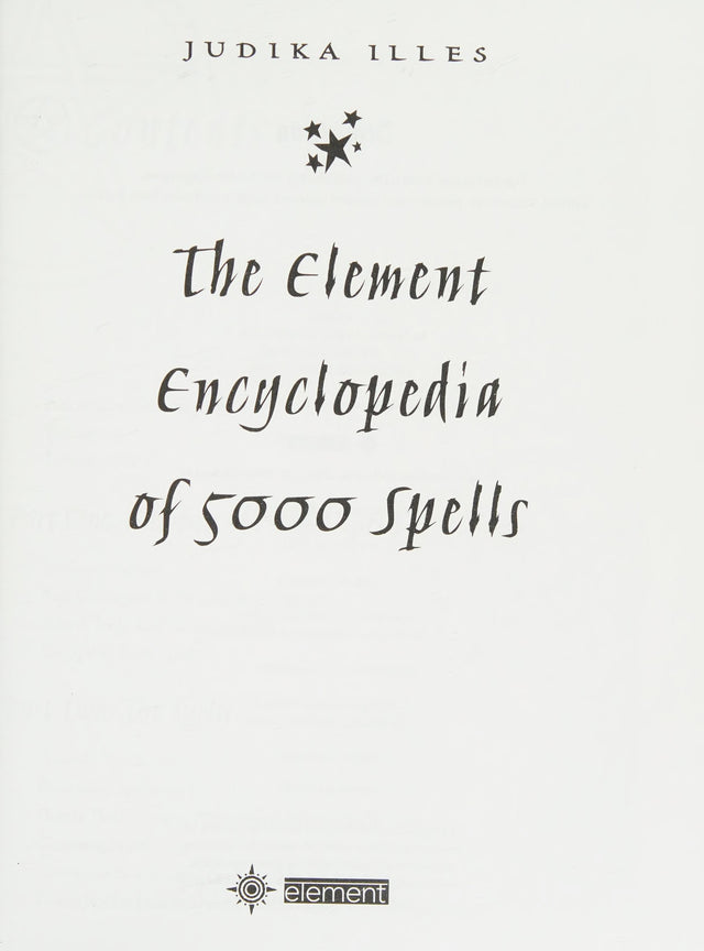 The Element Encyclopedia of 5000 Spells