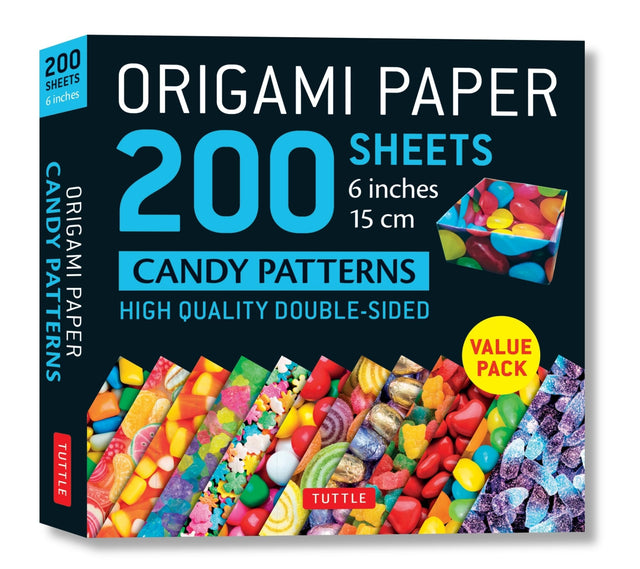 Origami Paper 200 sheets Candy Patterns 6" (15 cm)