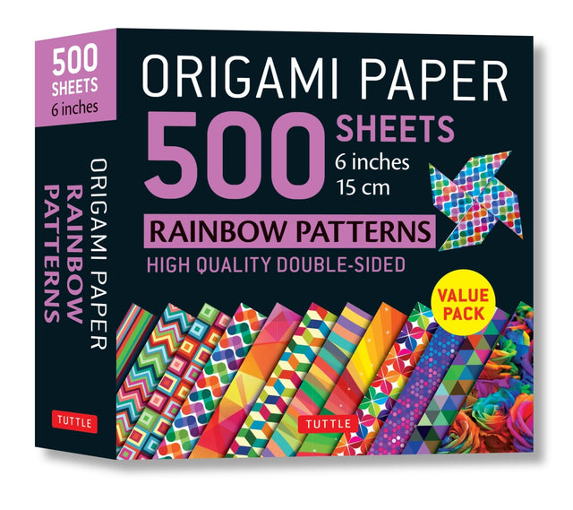 Origami Paper 500 sheets Rainbow Patterns 6 inch (15 cm)
