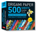 Origami Paper 500 sheets Nature Photo Patterns 6" (15 cm)