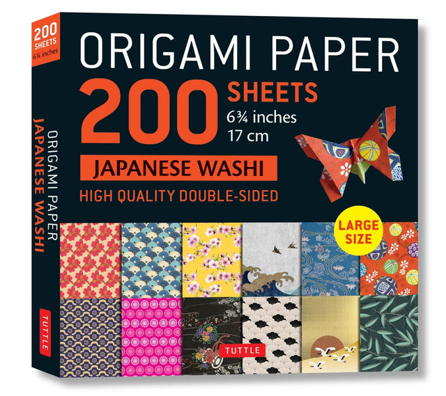 Origami Paper 200 sheets Japanese Washi Patterns 6.75 inch