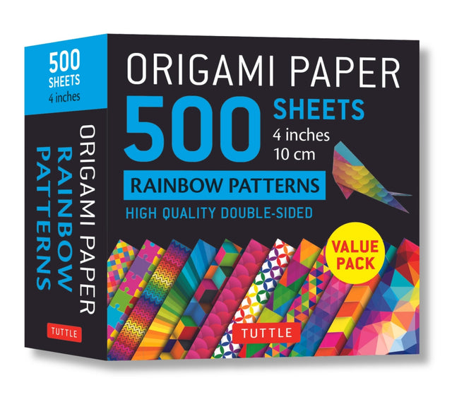 Origami Paper 500 sheets Rainbow Patterns 4" (10 cm)