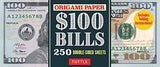 Origami Paper: One Hundred Dollar Bills