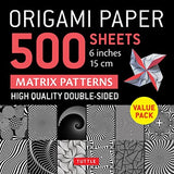 Origami Paper 500 sheets Matrix Patterns 6" (15 cm)