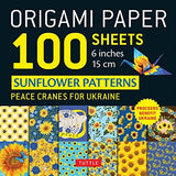 Origami Paper 100 Sheets Sunflower Patterns 6" (15 cm)