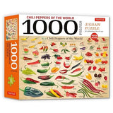 Chili Peppers of the World - 1000 Piece Jigsaw Puzzle
