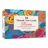 16 Thank You Cards, Roses