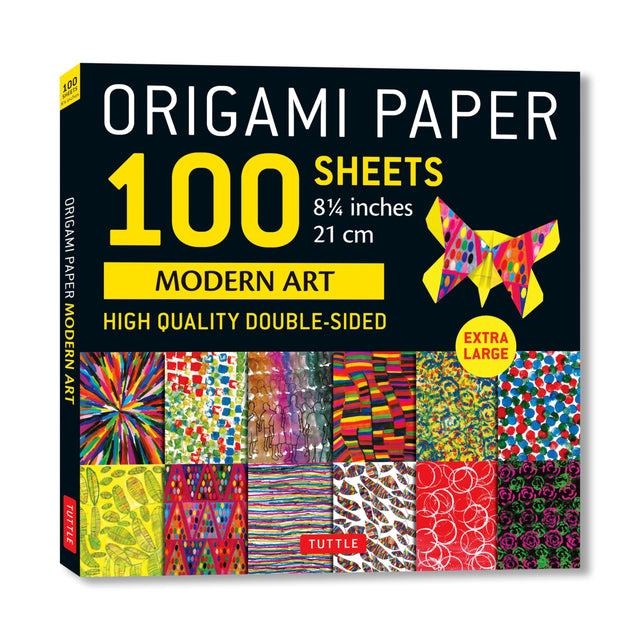 Origami Paper 100 sheets Modern Art 8 1/4"
